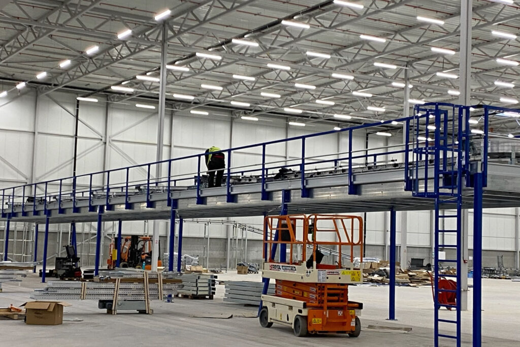 Conveyor and Mezz Deck Installation Conveyor and Mezz Deck Installation