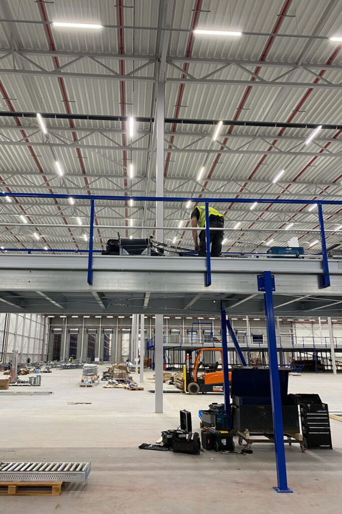 Conveyor and Mezz Deck Installation Conveyor and Mezz Deck Installation